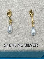 neu, echte Perlen, OOhrsteckr, echt Silber vergoldet Niedersachsen - Hörden am Harz Vorschau