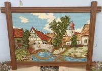 Großer Bilderrahmen Eiche rustikal - ca. 150 x 110 cm + Stickbild Nordrhein-Westfalen - Hückelhoven Vorschau