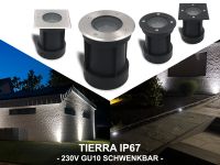 LED Bodeneinbaustrahler IP67 GU10 schwenkbar 230V Bodenleuchte Boden Spot für Zufahrten, Terrasse, Wege, Gartenbeleuchtung,  Außenbeleuchtung TIERRA Nordrhein-Westfalen - Lünen Vorschau