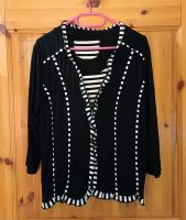 2 teiler Shirt Bluse Jacke Gr 38 M schwarz weiß Dithmarschen - Heide Vorschau