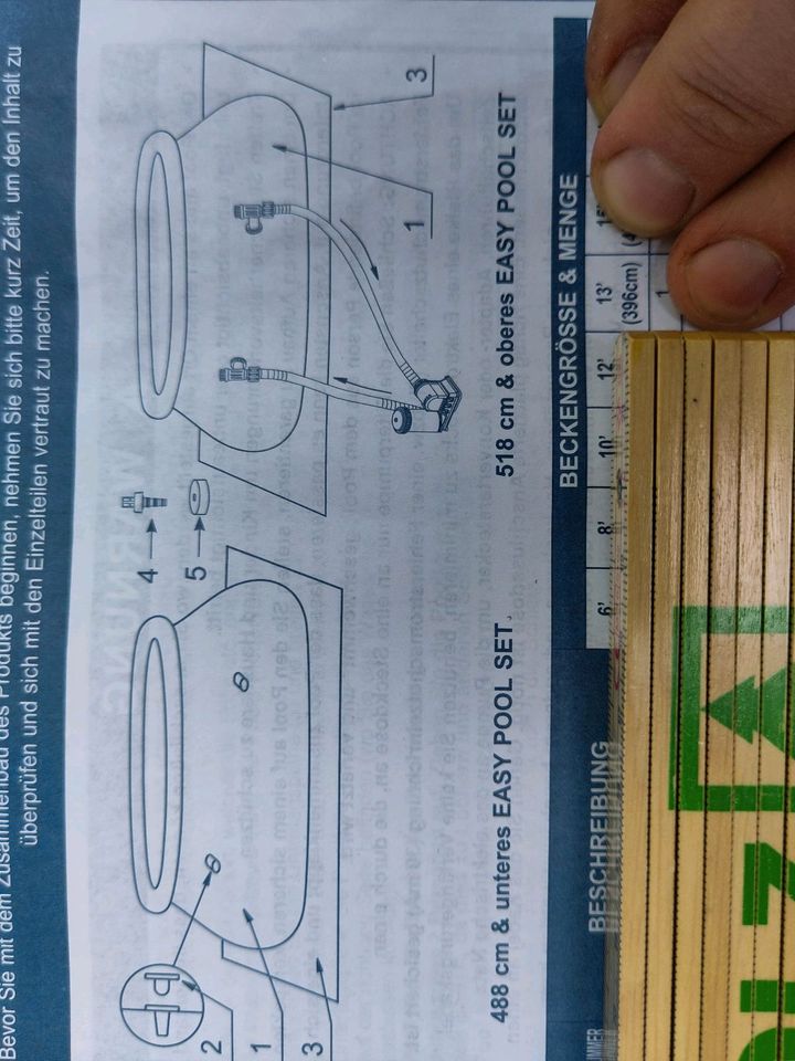 Intex Easy Set Pool 396cm Durchmesser mit Filterpumpe & Zubehör in Düsseldorf