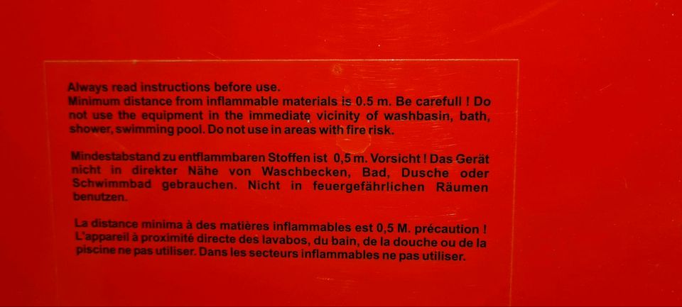 Heizlüfter-400V-Neuwertig-mit 10 Meter Verlängerung +Stecker in Düsseldorf