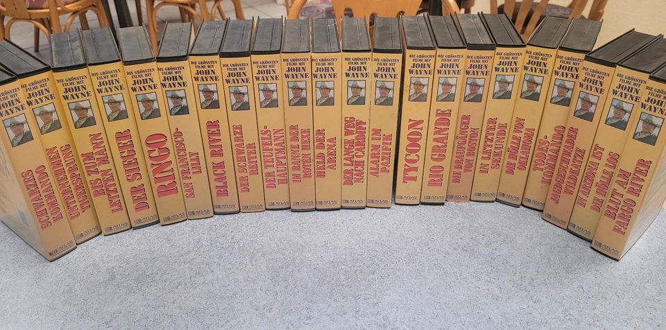 22 John Wayne VHS Filme ATLAS - Die grössten Filme mit John Wayne in Gelsenkirchen