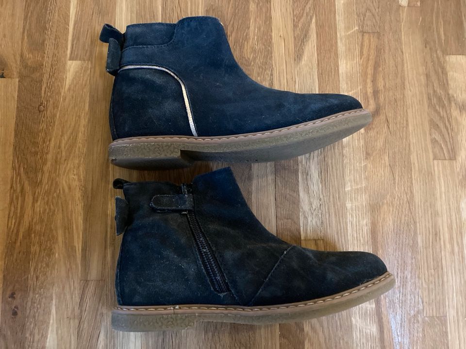 Chelsea Boots Vertbaudet blau Leder 30 Stiefelette Waldorf in Groß Nordende