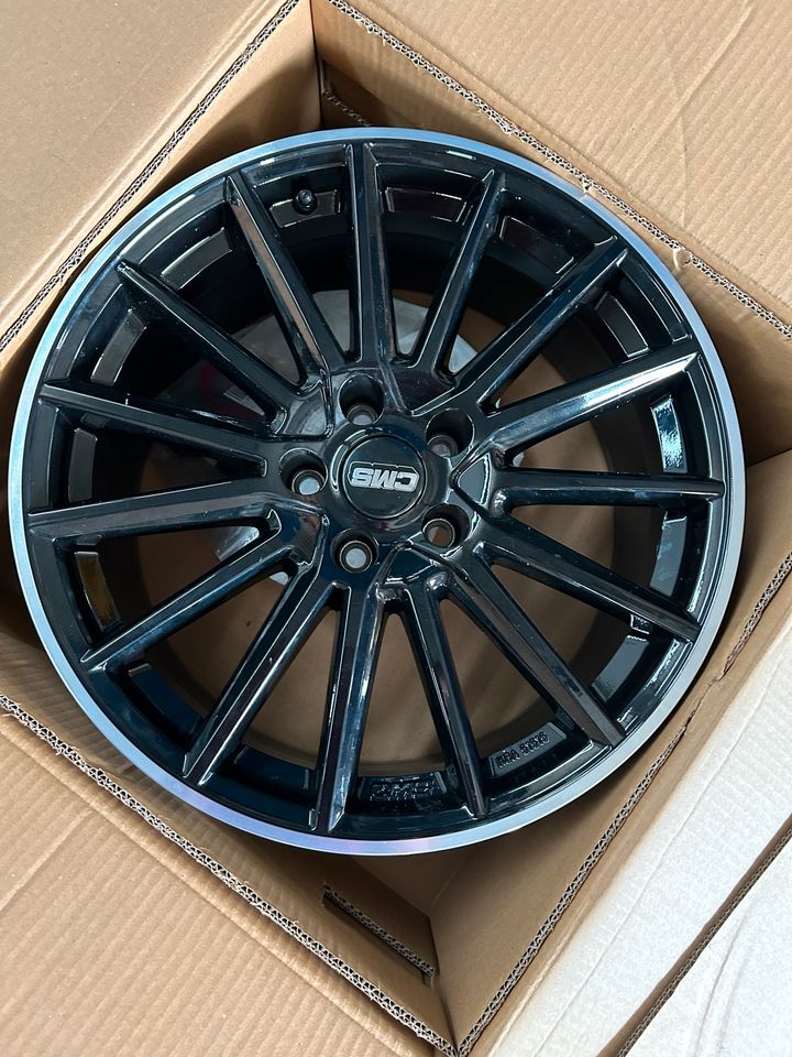 CMS C23 diamond rim black 8x18 ET31 - LK5/112 ML66.5 VW/Audi in Rheine