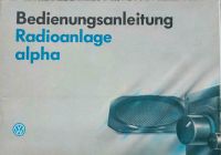 Bedienungsanleitung Blaupunkt Alpha von 1995 Nordrhein-Westfalen - Mönchengladbach Vorschau