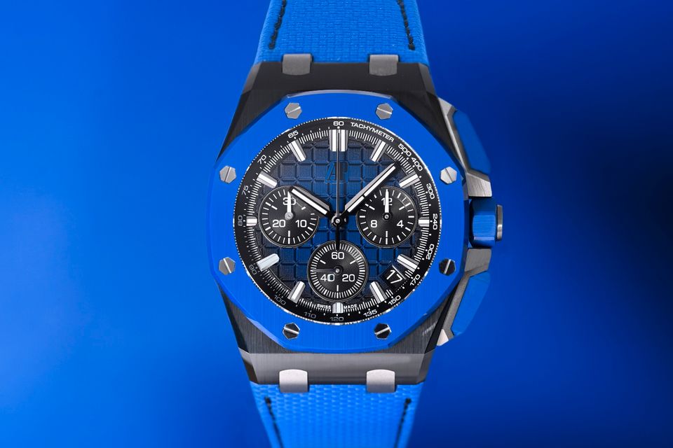 Audemars Piguet Royal Oak Offshore Chronograph Blue Ceramic - Ful in Stuttgart