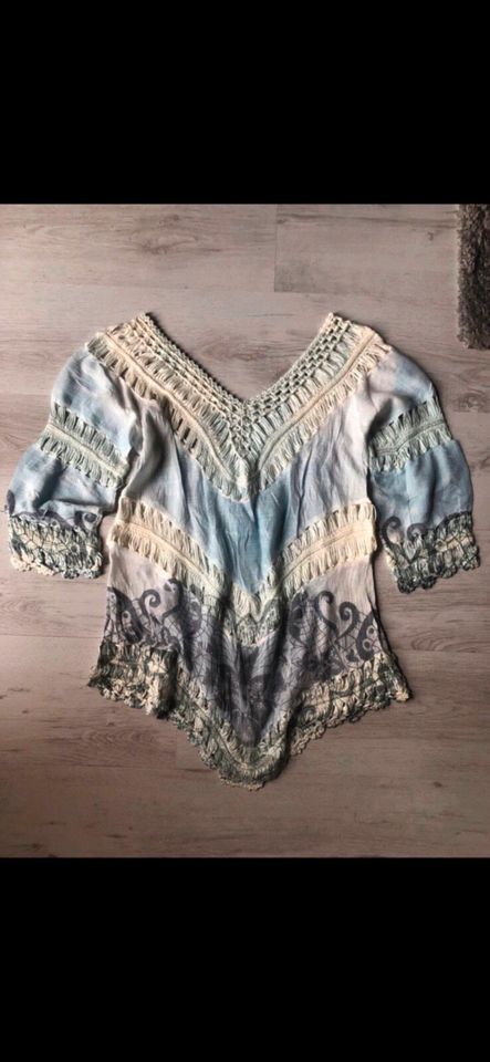 Shirt Pullover Bluse Boho Style blau 38 neuwertig in Salzgitter