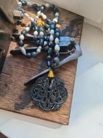 UNIKAT Halskette Jade Obsidian Perlen Onyx Anhänger Jade antik Bayern - Seeshaupt Vorschau