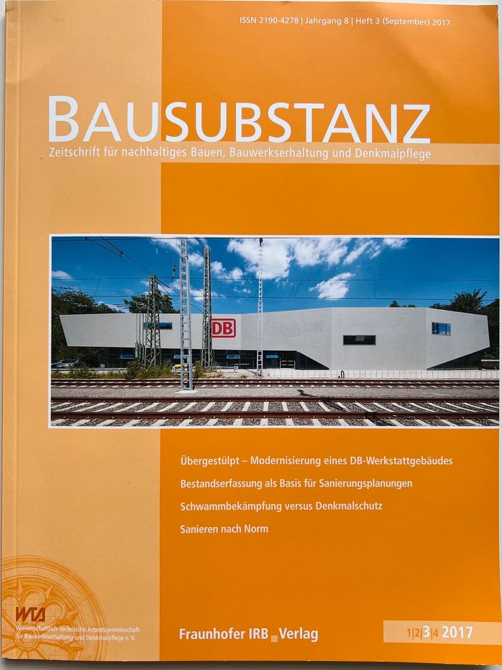 Fachzeitschrift BAUSUBSTANZ - Jahr 2017 - vier Hefte in Hamburg