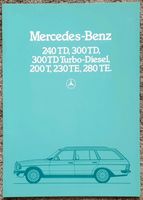 Prospekt Mercedes-Benz W123 T-Modell 11/1983 200T - 300TD Turbo-D Nordrhein-Westfalen - Mönchengladbach Vorschau