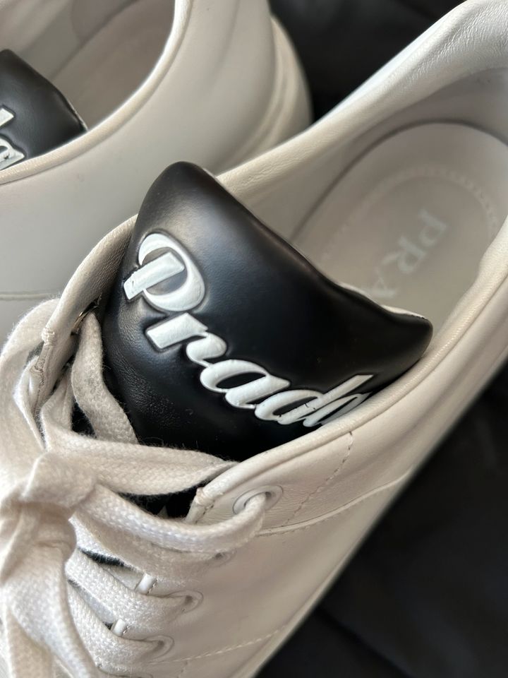 Orig. PRADA ‼️ Kalbsleder Sneaker Gr.38,5 Exclusive ‼️ in Radolfzell am Bodensee