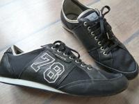Sansibar Sneaker 39 schwarz gold Leder Turnschuhe Textil Düsseldorf - Friedrichstadt Vorschau