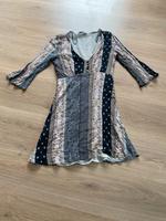 Grau schwarz braun beige gemustertes lockeres Kleid 3/4 Gr. 34 Bayern - Thyrnau Vorschau