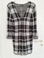Damen-Strickjacke, Strick schwarz-weiß-grau kariert, Gina, Gr. 38 Sachsen - Plauen Vorschau