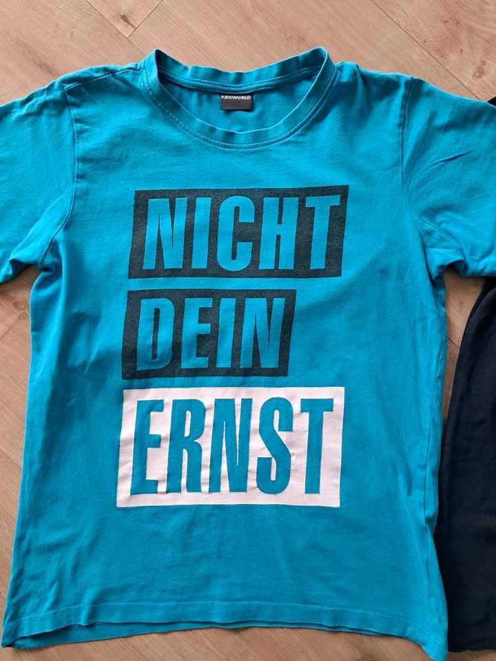 Jungen T-Shirt 'Nicht dein Ernst'+Jako-o Shirt Gr. 158 in Lüchow