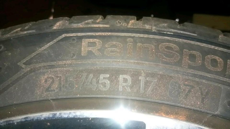 215/45 R17 Reifen auf Alu-Felge zu verkaufen in Dülmen