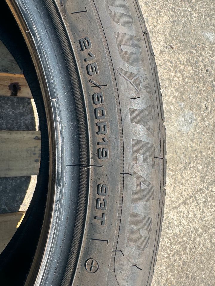 2 Sommerreifen Goodyear 215/50R19  93T in Wiesbaden