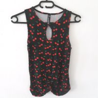 Shirt Top von Blind Date Kirschen Rockabilly XS schwarz rot Niedersachsen - Braunschweig Vorschau