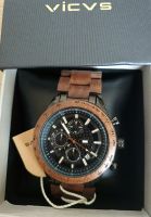 Quarz-Chronograph mit Holzmaserung 3ATM in Geschenkbox Bayern - Wurmannsquick Vorschau