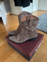 Cowboystiefel Größe 39 Leder braun taupe Eimsbüttel - Hamburg Niendorf Vorschau