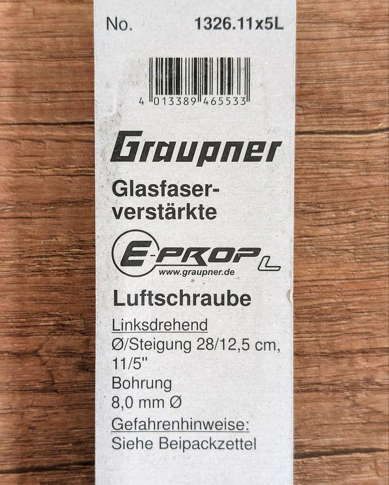 NEU Graupner Elektro-Prop Luftschrauben 1326.11X5L und 1326.11X5 in Basdahl