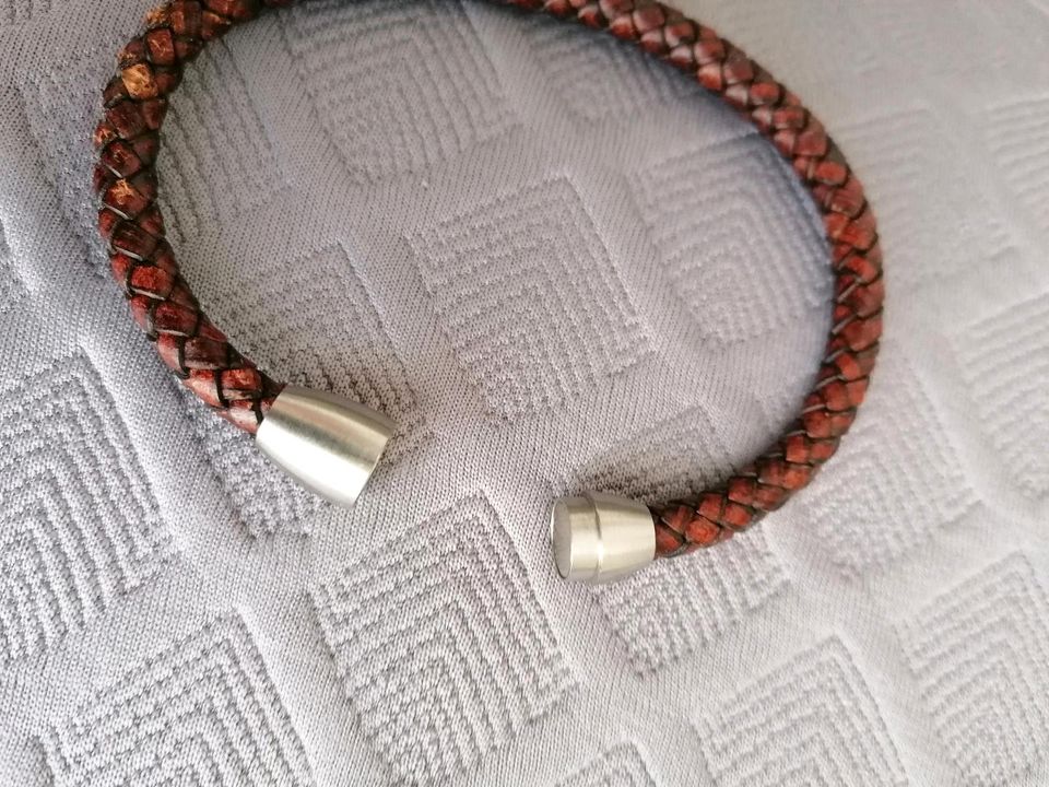 Armband, verschiedene Brauntöne, Magnet, 21 cm in Rostock