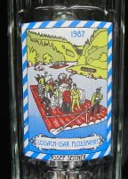 Bierkrug / Bierseidel "Loisach-Isar Flossfahrt" 1987 von Seitner Mecklenburg-Vorpommern - Wismar Vorschau