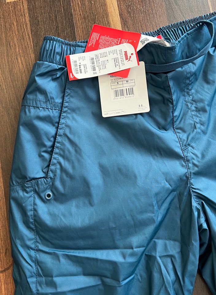 Puma  Damen Kinder Wind Regen Hose Gr.S NEU Blau in Bützow