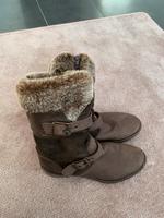 Stiefel gefüttert braun Cox Gr. 39 Leder Hessen - Niedernhausen Vorschau