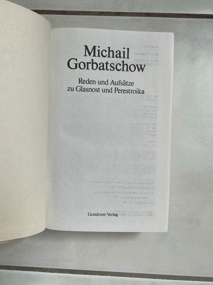 Michail Gorbatschow Reden & Aufsätze zu Glasnost und Perestroika in Grasbrunn