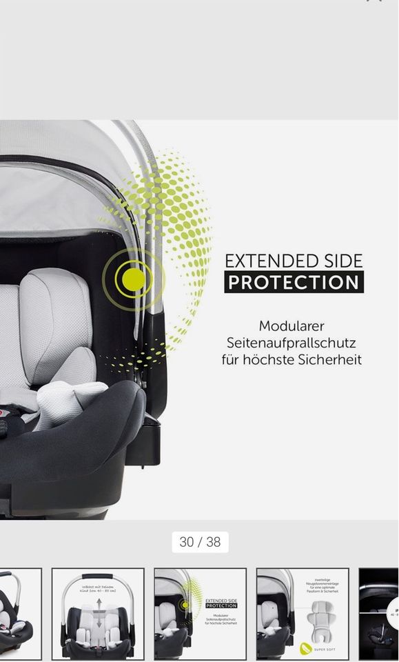 Kinderwagen 4 in 1 Hauck Apollo mit Babyschale und Isofix Basis in Remscheid