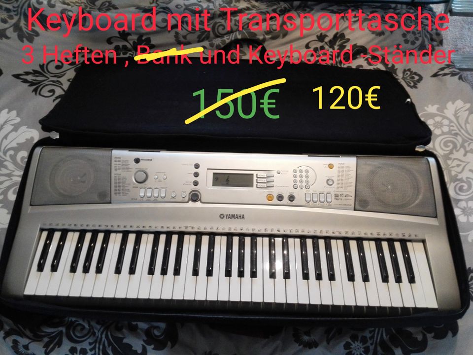 Keyboard YAMAHA PSR E303 YPT-300, mit Tasche, Ständer und.... in Merseburg