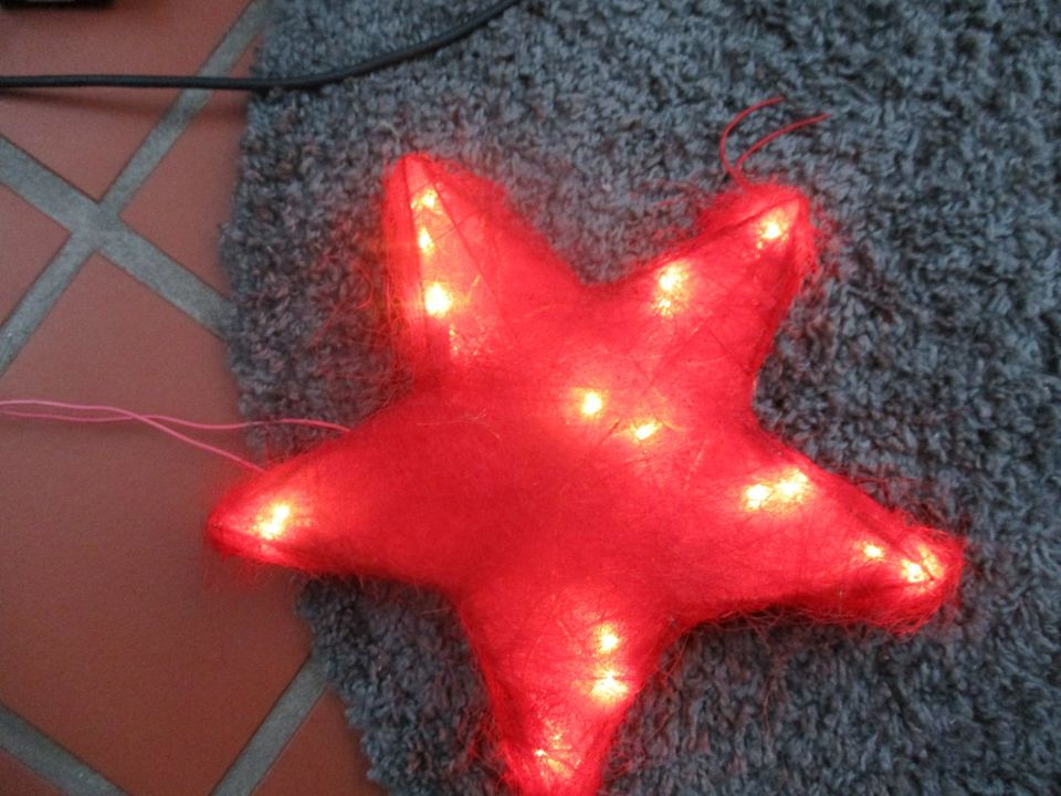 Weihnachtsfenster Deko mit Beleuchtung Stern 38 cm in Marl