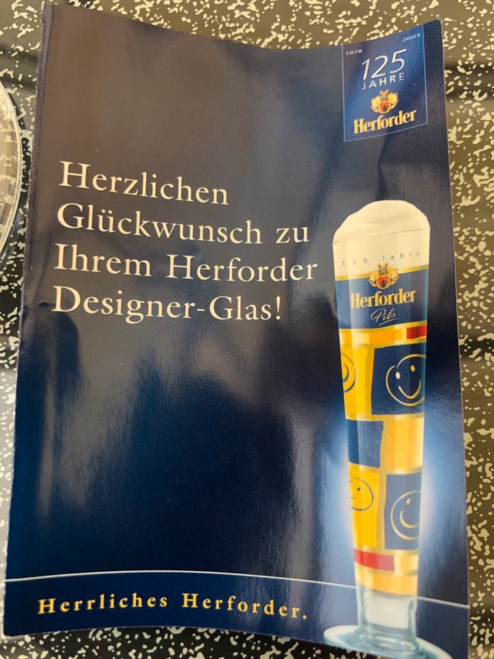 Herforder Pils Artikel, Gläser, Restbestand in Hiddenhausen