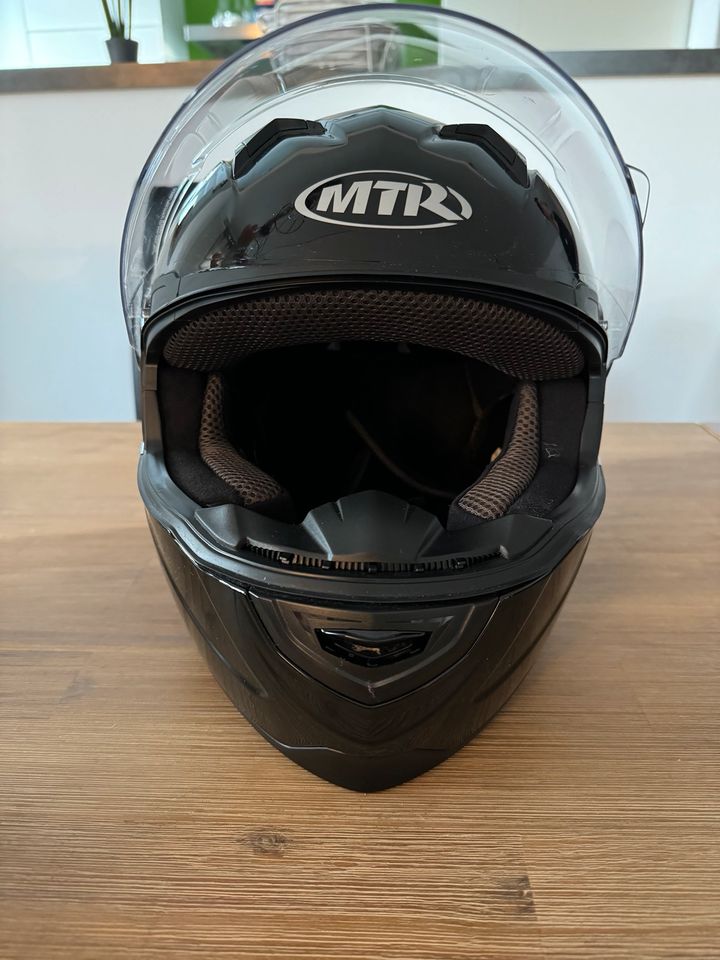 Motorrad Helm Größe M schwarz in Kirchheim unter Teck