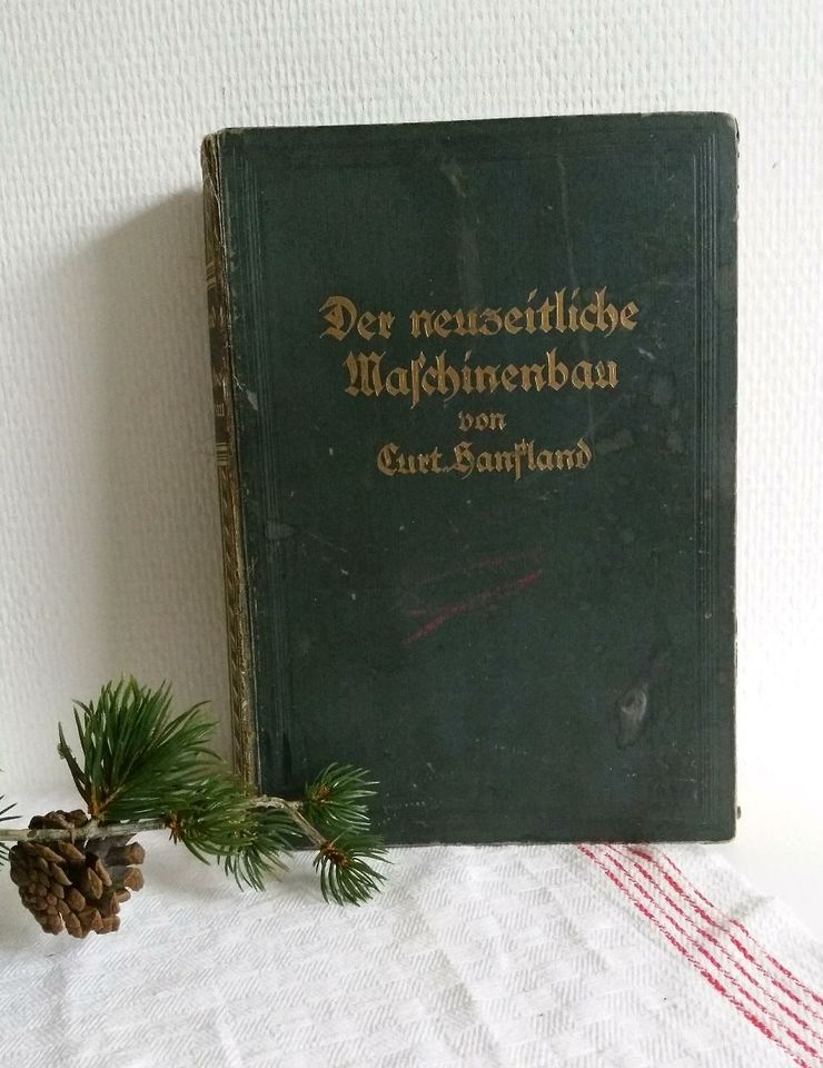 Buch antik 1927 neuzeitliche Maschinenbau in Dinslaken