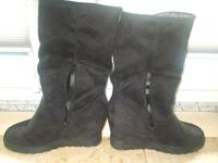 Scharze,gefütterte Damenstiefel Gr 39 Nordrhein-Westfalen - Neukirchen-Vluyn Vorschau
