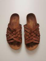 Lola Gonzalez Leder Sandalen Slides Slippers Flats braun Bayern - Erlangen Vorschau