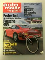 Auto Motor Sport, AMS, Heft 12, Juni 1987, Porsche 959 Thüringen - Kraftsdorf Vorschau