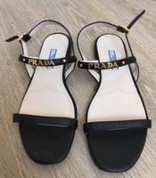 Prada Sandalen flach 38 Leder Bayern - Untermeitingen Vorschau
