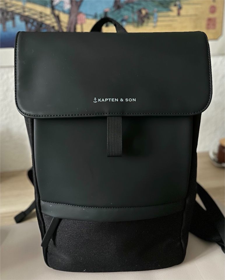 Kapten & Son Rucksack Fyn All Black in Mainz