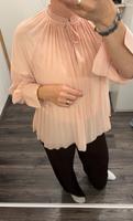 Bluse Faltenbluse Plisseebluse Plissee Tunika Rose 38 40 42 Hessen - Bad König Vorschau