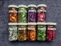 Glitter PET bunt, holo, irrisierend, neon, 120 Dosen a ca. 100gr Bayern - Augsburg Vorschau