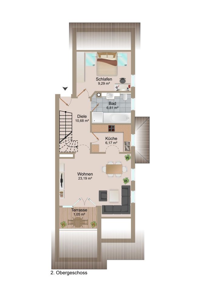 Investieren Sie in Ihre Altersvorsorge mit dieser charmanten Maisonette-Wohnung! in Tuchenbach