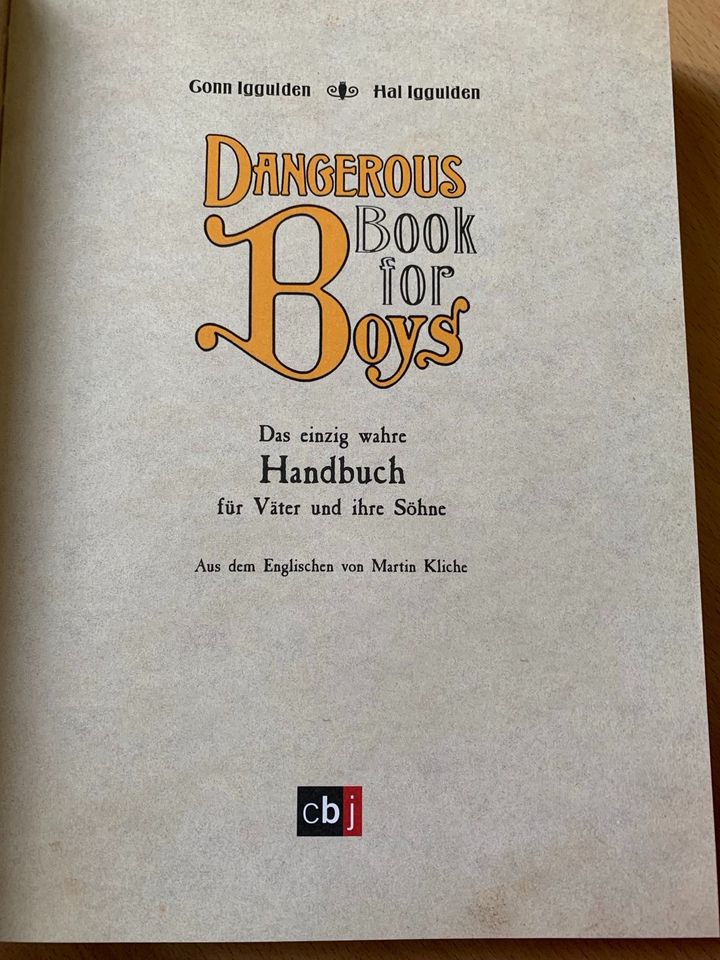 Dangerous Book for Boys * Handbuch & was man können muss in Aschaffenburg