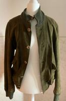 Lederjacke made in Italy  Farbe grün Gr.38 Bayern - Hammelburg Vorschau