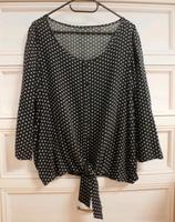 Süße Luftige Schwarze Polka Dot Bluse Mit Knoten Bayern - Zwiesel Vorschau
