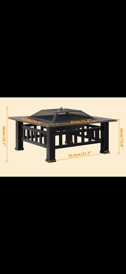 Feuerstelle Grill Garten Terrasse Ofen Feuerschale BBq in Frankfurt am Main
