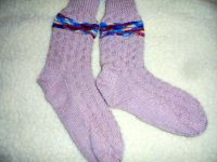 Socken handgestrickt/mit Muster/Gr. 39 Rheinland-Pfalz - Alzey Vorschau